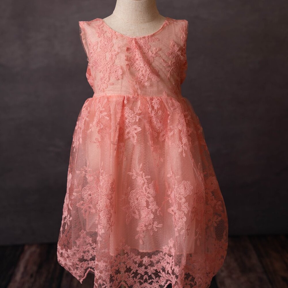 Pink Lace Dress, Size 5